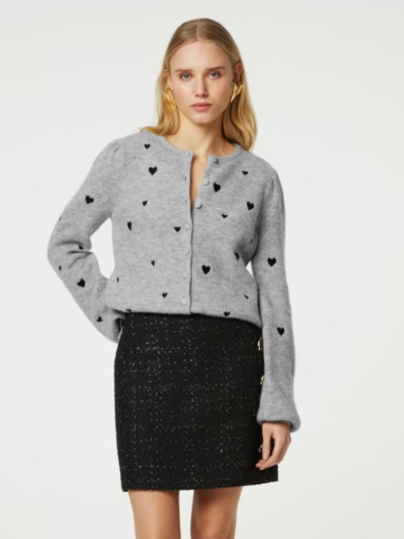 FABIENNE CHAPOT LIDIA CARDIGAN GREY MELANGE