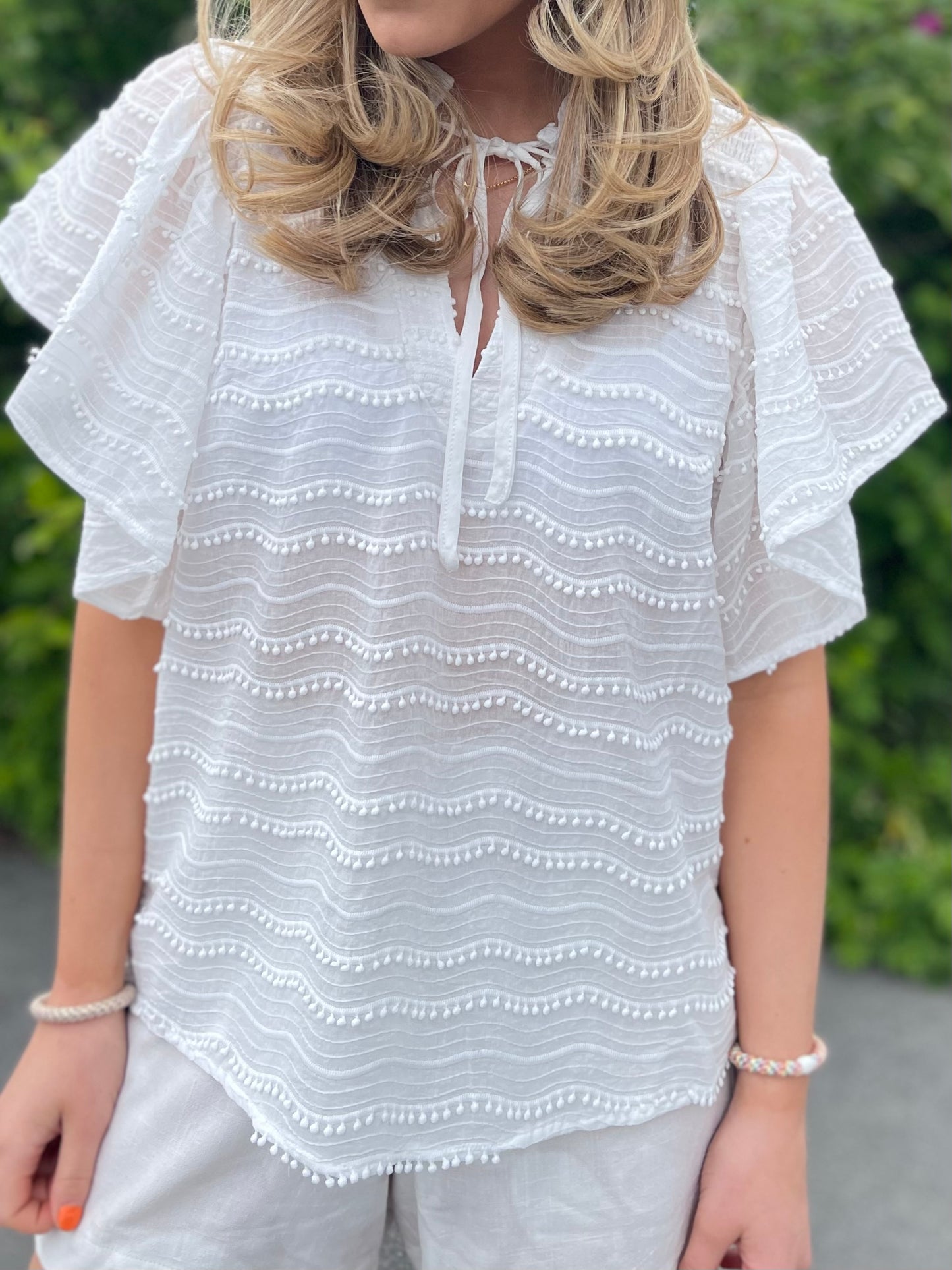 
                  
                    CO’COUTURE WAVEEDING  FRILL TOP OFFWHITE
                  
                