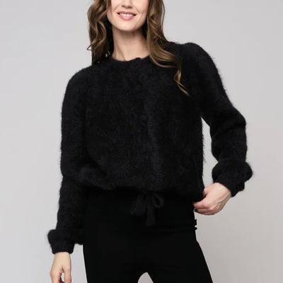 ELLA & IL FRANCA CHUNKY CARDIGAN BLACK