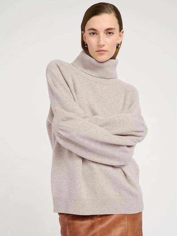 GESTUZ MANZI WOOL ROLLNECK STRING MELANGE