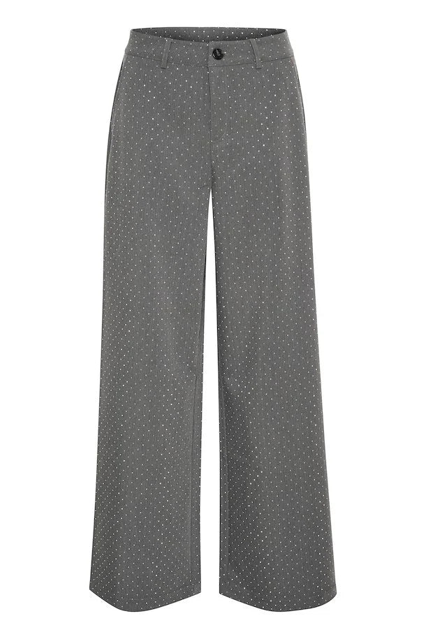 
                  
                    CULTURE ANNLISE STUDDED PANTS GREY W/SILVER
                  
                