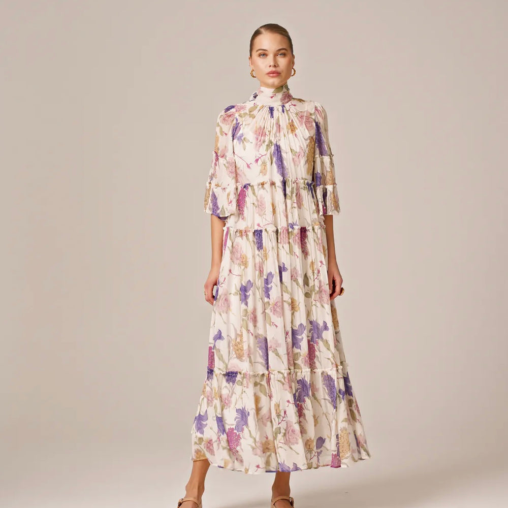 
                  
                    BY TI MO CHIFFON SHIFT DRESS FLOWER GARDEN
                  
                