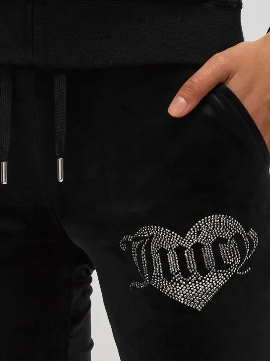 
                  
                    JUCIY COUTURE DEL RAY TRACKPANT WITH HEART DIAMANTE BLACK
                  
                