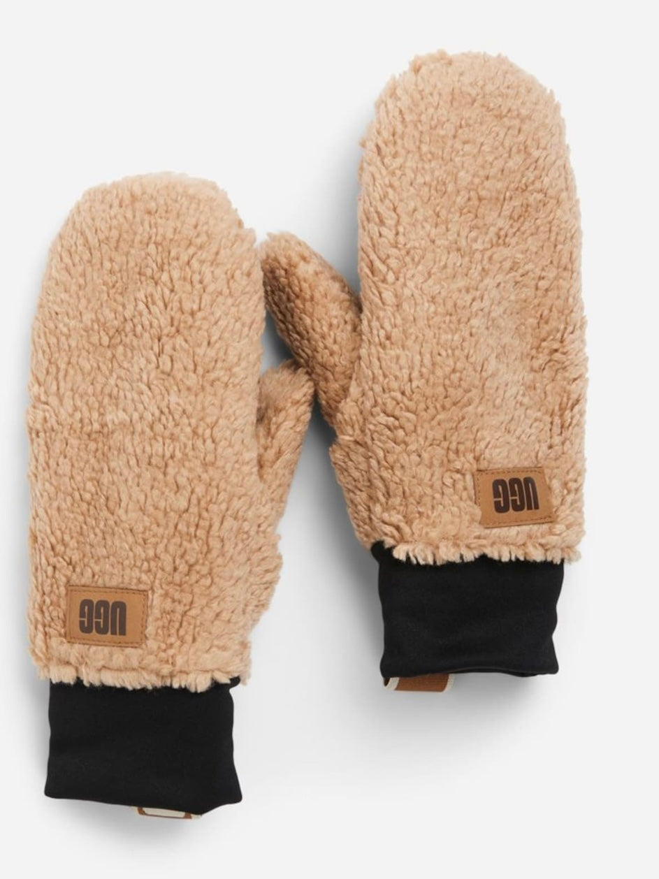 UGG W SHERPA MITTEN CARAMEL