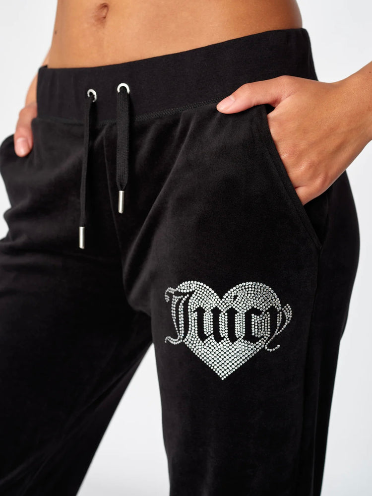 
                  
                    JUCIY COUTURE DEL RAY TRACKPANT WITH HEART DIAMANTE BLACK
                  
                