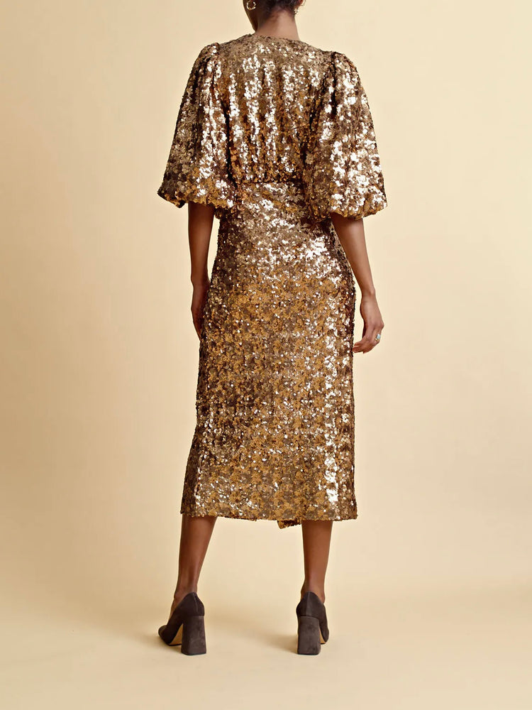 
                  
                    BY TIMO SEQUINS MIDI DRESS GOLD
                  
                