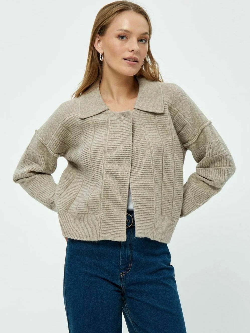 
                  
                    PEPPERCORN PAM GRS KNIT CARDIGAN  FEATHER GRAY
                  
                