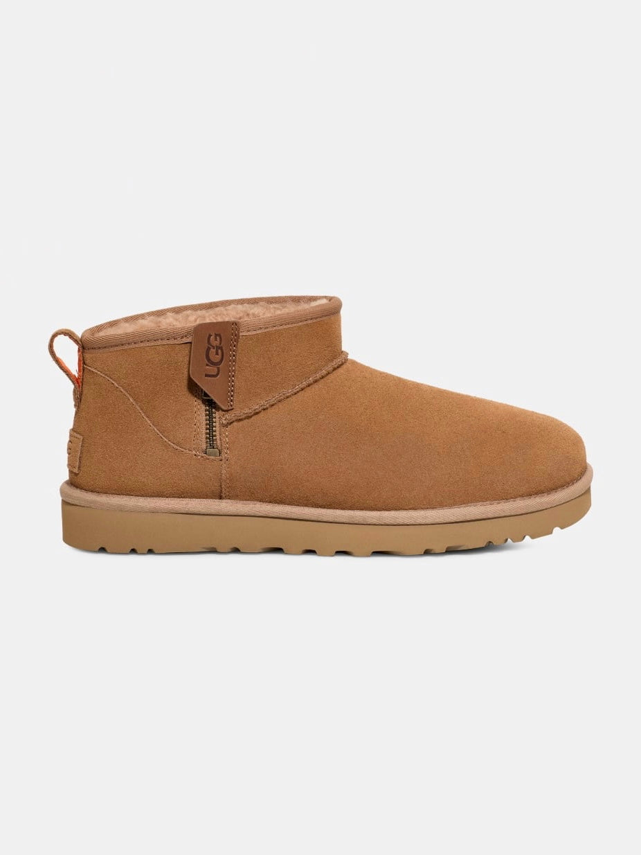 HERRE UGG CLASSIC ULTRA MINI ZIP CHESTNUT