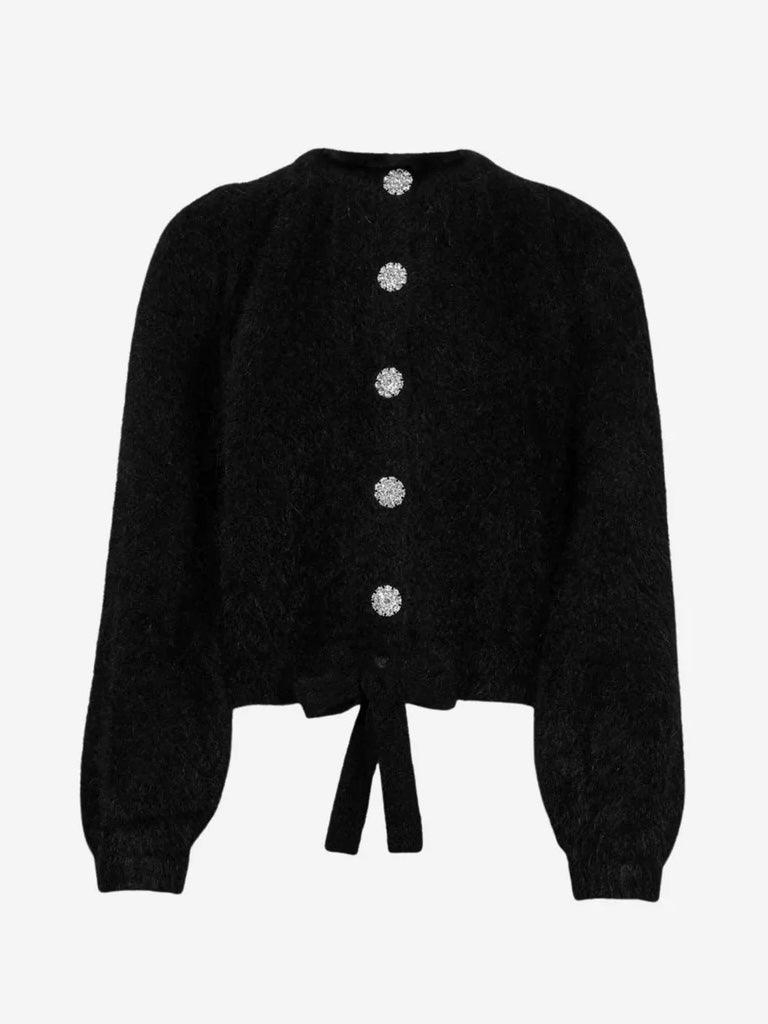 ELLA & IL FRANCA LUX CHUNKY CARDIGAN BLACK