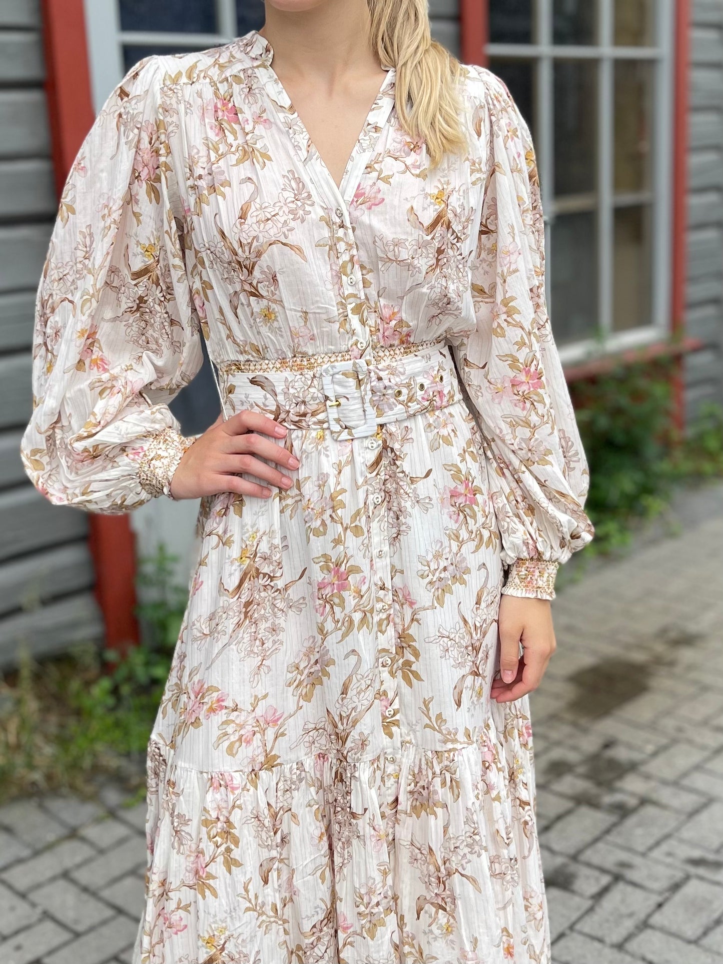 
                  
                    BY TIMO BOHEMIAN MIDI DRESS FLOWER BRANCHES
                  
                