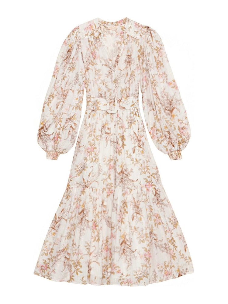 
                  
                    BY TIMO BOHEMIAN MIDI DRESS FLOWER BRANCHES
                  
                