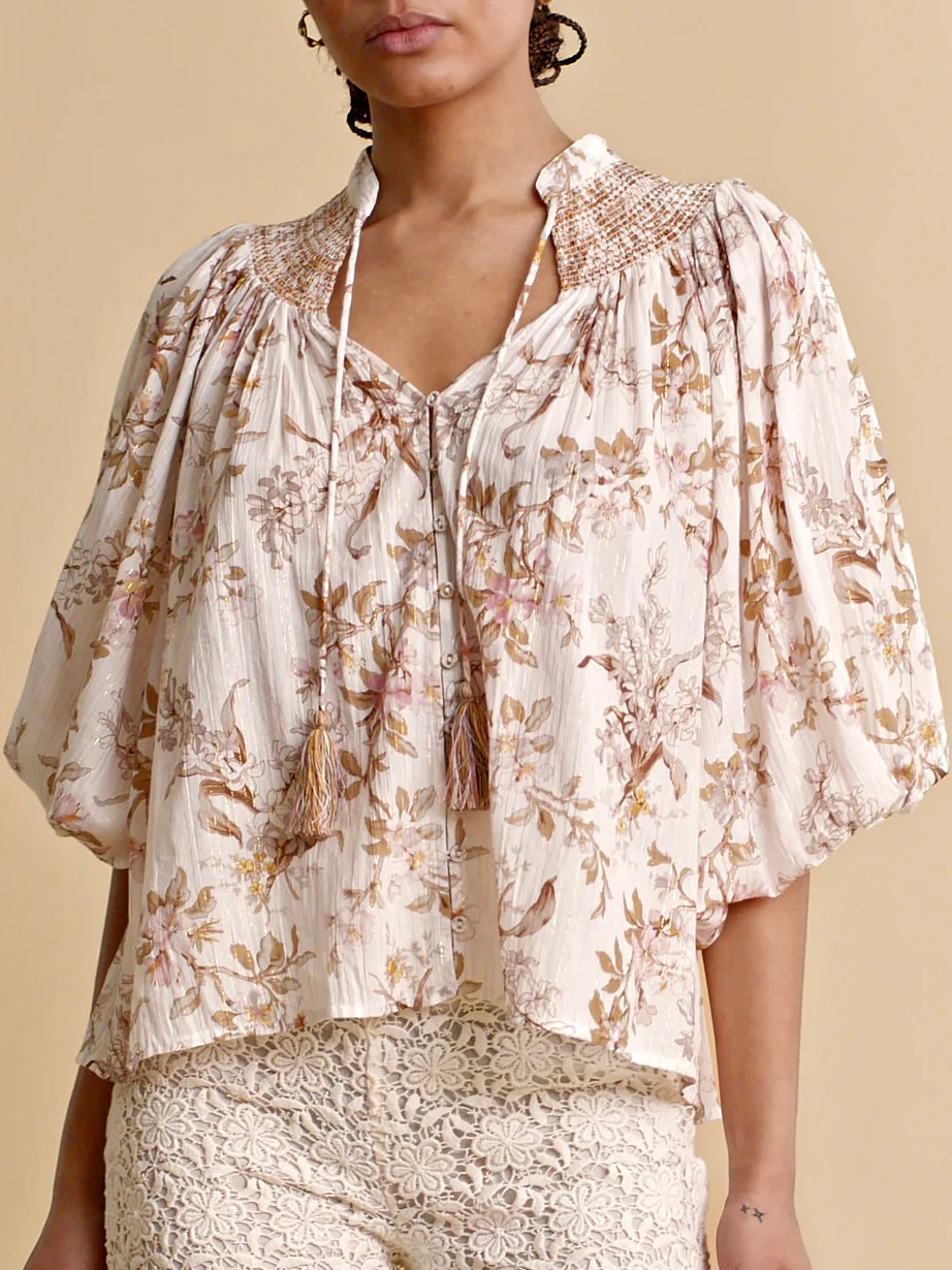 
                  
                    BY TIMO BOHEMIAN SHIRT FLOWER BRANCHES
                  
                